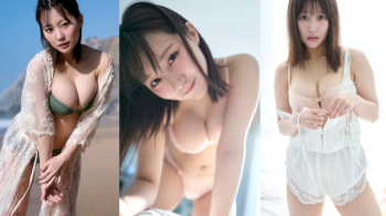 【田中美久19】妖艶な盛り上がりに目を奪われるはち切れそうな豊満バストがエロすぎる水着グラビア画像⑰の画像