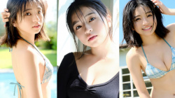 【佐々木ほのか13】色白なふっくら美バストを披露する20歳の瑞々しいカラダを水着で堪能するグラビア画像⑬の画像
