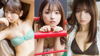 【一ノ瀬瑠菜12】ブレイク中な圧倒的美少女のカワイイ顔面とみずみずしいカラダを水着で堪能するグラビア画像⑫の画像
