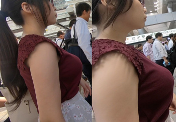 おっぱいの膨らみは横からが基本★エロ画像４９枚の画像