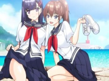 【エロアニメ】田舎で清楚系美少女と元気系美少女の二人の女子校生とのイチャラブセックスを堪能するのだ！≪なちゅらるばけーしょん≫の画像