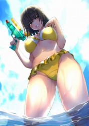 100日後にえらい目に会う水着の女の子の画像