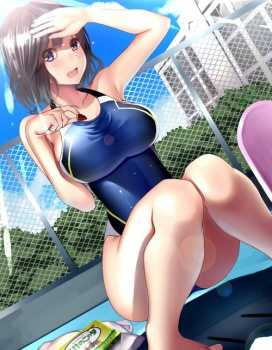 競泳水着の濡れ具合の好みも人それぞれの画像