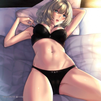 下着姿の子がそのまんま外に出てきたの画像