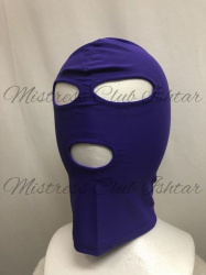 ストレッチ全頭マスク・紫/ Stretch full mask purpleの画像