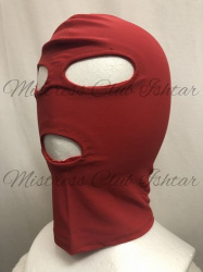 ストレッチ全頭マスク・赤/ Stretch full mask redの画像