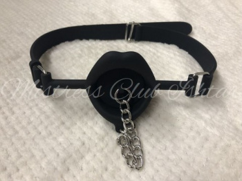 シリコン唇型口枷 黒 / Silicon Lip gag blackの画像