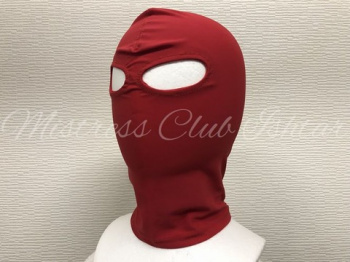 全頭マスク・赤(目開き)/ Full mask redの画像