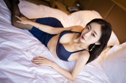 安琪Yee、美しい肉体を真っ青なスーツと下着にパンティストッキングで包む、パンスト美脚エロ画像62枚の画像