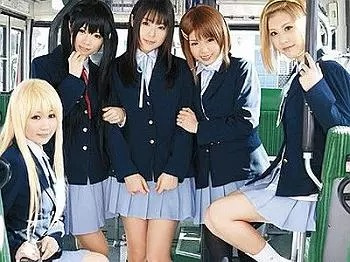 けいおん！を実写化した痴漢AVがエロすぎて草生えるｗの画像