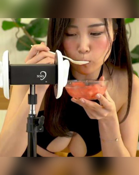 サイバージャパンHARUKAがYouTubeでデカパイ見せながらASMRしてた件!の画像