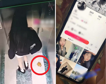 ★【閲覧注意】エレベーター内でウ●コした美女、無修正で晒され、SNSまで特定され人生終了…(画像あり)の画像