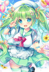 【非・微エロ】木曜日の緑髪美少女画像まとめ　その５２の画像