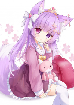 【非・微エロ】日曜日の紫髪美少女画像まとめ　その１２１の画像