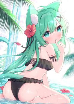 【非・微エロ】木曜日の緑髪美少女画像まとめ　その１３０の画像