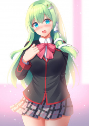 【非・微エロ】木曜日の緑髪美少女画像まとめ　その１６０の画像