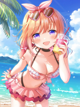 【非・微エロ】色鮮やかな水着を身に着けた女の子の二次画像まとめ その１０の画像