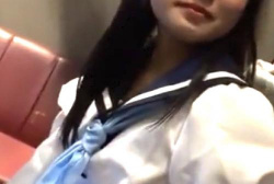 スマホ撮影/AKB48にいてもおかしくなスレンダーロリ美少女セーラー服JKフェラチオ口内射精が気持ちよすぎたッ♡！の画像