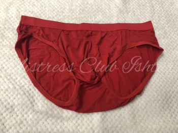 撮影用-M男性用ショーツ・赤/Shorts red for menの画像