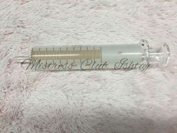ガラス浣腸器100ml/ Glass enema syringe 100ml、お道具紹介の画像