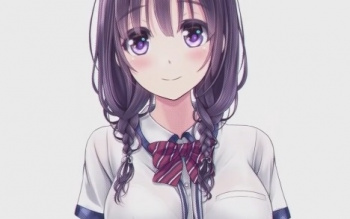 【恥辱の虜 ～幸乃先輩は僕のいいなり～】爆乳先輩JKの弱みを握って校内でSEX三昧エロアニメの画像