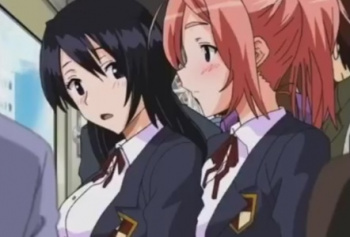 通学電車で立ちバック強姦レイプ痴漢されてアヘ顔アクメしちゃうJKのエロアニメの画像