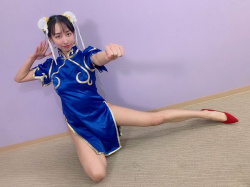 春麗のコスプレをしている女の子のエロ画像！技をかけ合いたいｗの画像