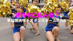 【動画】早稲田大学チアダンスチームMYNX フラッシュモ部さんが乱入！の画像