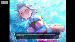 地球防衛隊のぴっちりスーツを着たヒロインが捕われて、緊縛拘束されて水責めにされてしまう。の画像