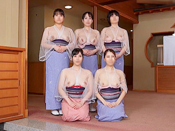 『お客様♡絶え間ない乳癒しでお給仕致します♥』爆乳仲居がご奉仕する性交付き温泉旅館で癒されおっぱい宿泊を全身で体感した件♥の画像