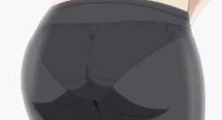 脚を愛でるエロアニメ。黒タイツ・黒パンストのシーンがたまらない…の画像