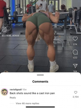 女性がお尻をこっちに向けながらトレーニングしてる画像が16万いいね?の画像