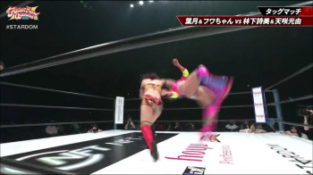 【動画】フワちゃん、プロレスでガチでラリアットを食らってしまうの画像