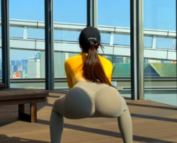 【トレーニング】3分間鍛えられたケツを見る動画♥の画像