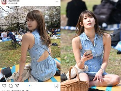 インスタ女子の宇津木あゆみさん、代々木公園の花見でパンツ盗撮されていたの画像