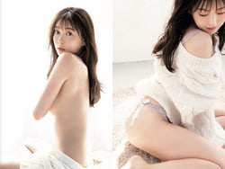 元NMB48渡辺美優紀が美人百花で上半身裸のセミヌード姿を披露の画像