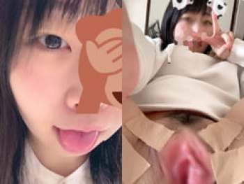 巨乳18歳が可愛い顔出しでテープで広げた腟内丸見えおま●こくぱぁ自撮りの画像