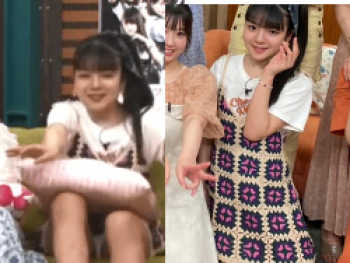 つばきファクトリー豫風瑠乃がスカパーの番組で無防備な白パンチラを晒すの画像