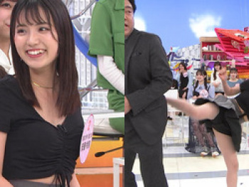 オールナイトフジコで東大院生2年の安藤令奈が黒パンチラキックの画像