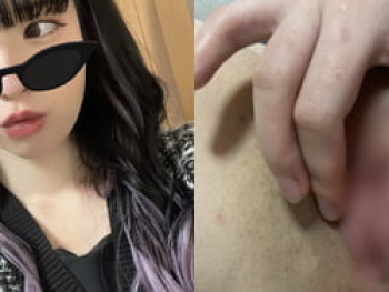 20歳女子が白パンツズラしてパイパンおま●こオナニー動画自撮りの画像