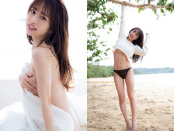 AKB48向井地美音がノーブラ全裸で手ブラセミヌードを解禁の画像