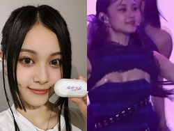 台湾の人気アイドル「未來少女」許媛媛19歳がライブ中に乳首ポロリ放送事故の画像