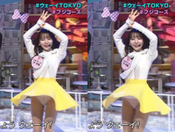 オールナイトフジコで生放送中に女子大生がパンモロする放送事故の画像