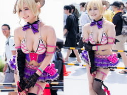 C104夏コミで人気の東雲うみがむちむちエロいサキュバスコスプレの画像