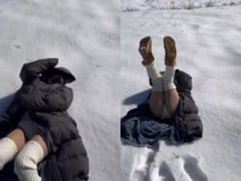 元HKT48田中美久のわざと転んだ股間見せがエッチすぎるの画像
