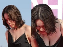 筧美和子が横浜国際映画祭で前屈み巨乳谷間おっぱい晒すの画像
