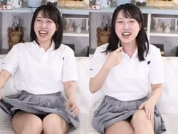 声優の古谷静佳が生配信でスカートめくって黒パンツ見せるの画像