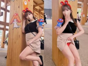 大阪万博でパンチラした女が炎上して叩かれるの画像