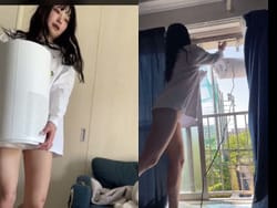 メンヘラアイドル白咲ゆきあが同棲中に暴れてる映像で白パンチラ流出の画像