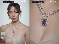 吉岡里帆、香水イベントで谷間おっぱいの毛穴まで見えるハプニングの画像